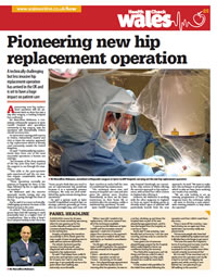 Pioneering new hip replacement operation